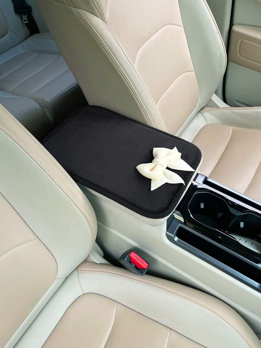 Car Accessories For Women - 1개입 리본 장식 자동차 팔걸이 박스