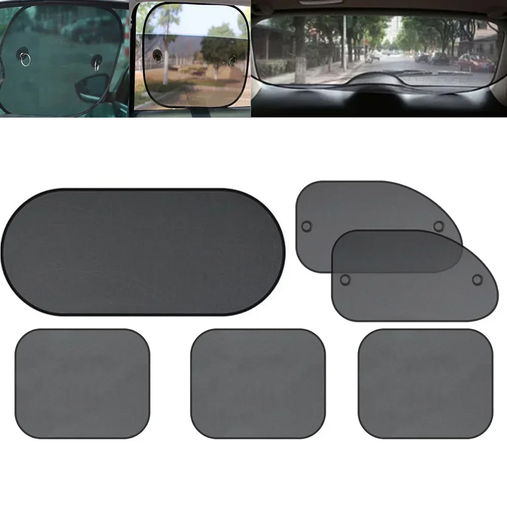Car Accessories Rear - 1세트 블랙 윈도우 커튼 사이드 글래스