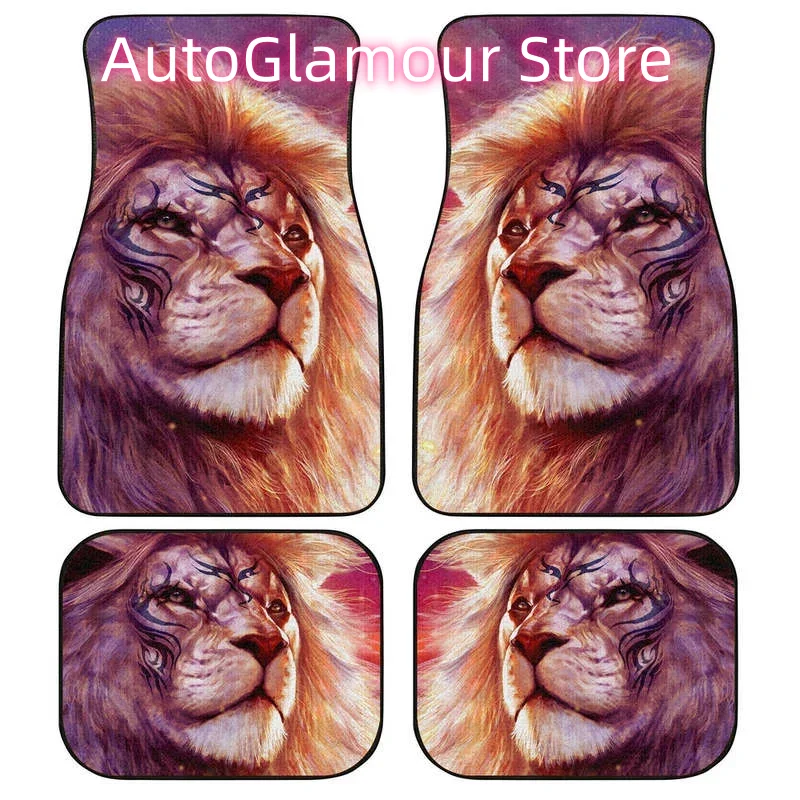Car Accessories Gift Ideas - 워리어 라이온 자동차 바닥 매트 맞춤형