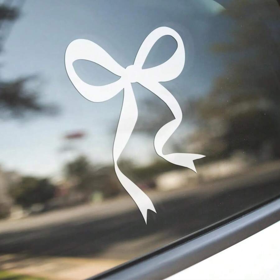 1개입 리본 자동차 데칼, 자동차 장식용 비닐 소녀풍  - Car Accessories For Women 리뷰 및 가격