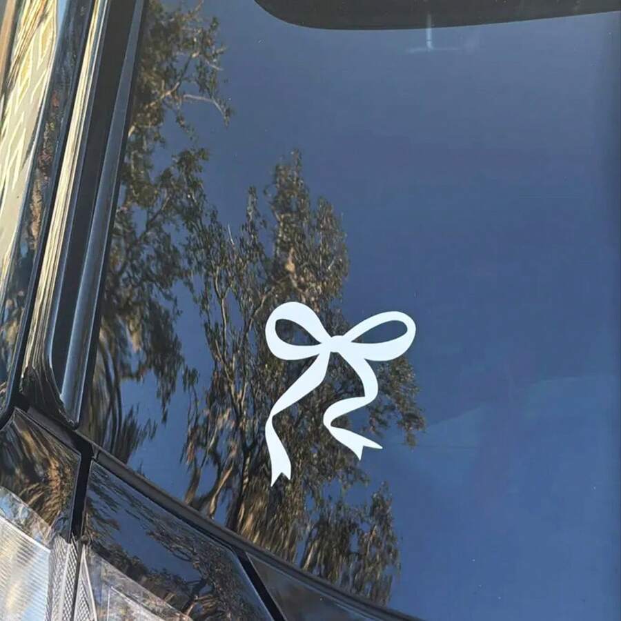 1개입 리본 자동차 데칼, 자동차 장식용 비닐 소녀풍  - Car Accessories For Women 리뷰 및 가격