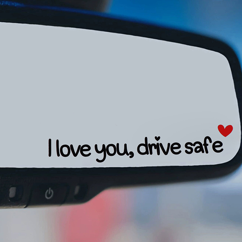 사랑해요 안전 운전하세요 자동차 미러 스티커 여성 운전 - Car Accessories For Women 리뷰 및 가격