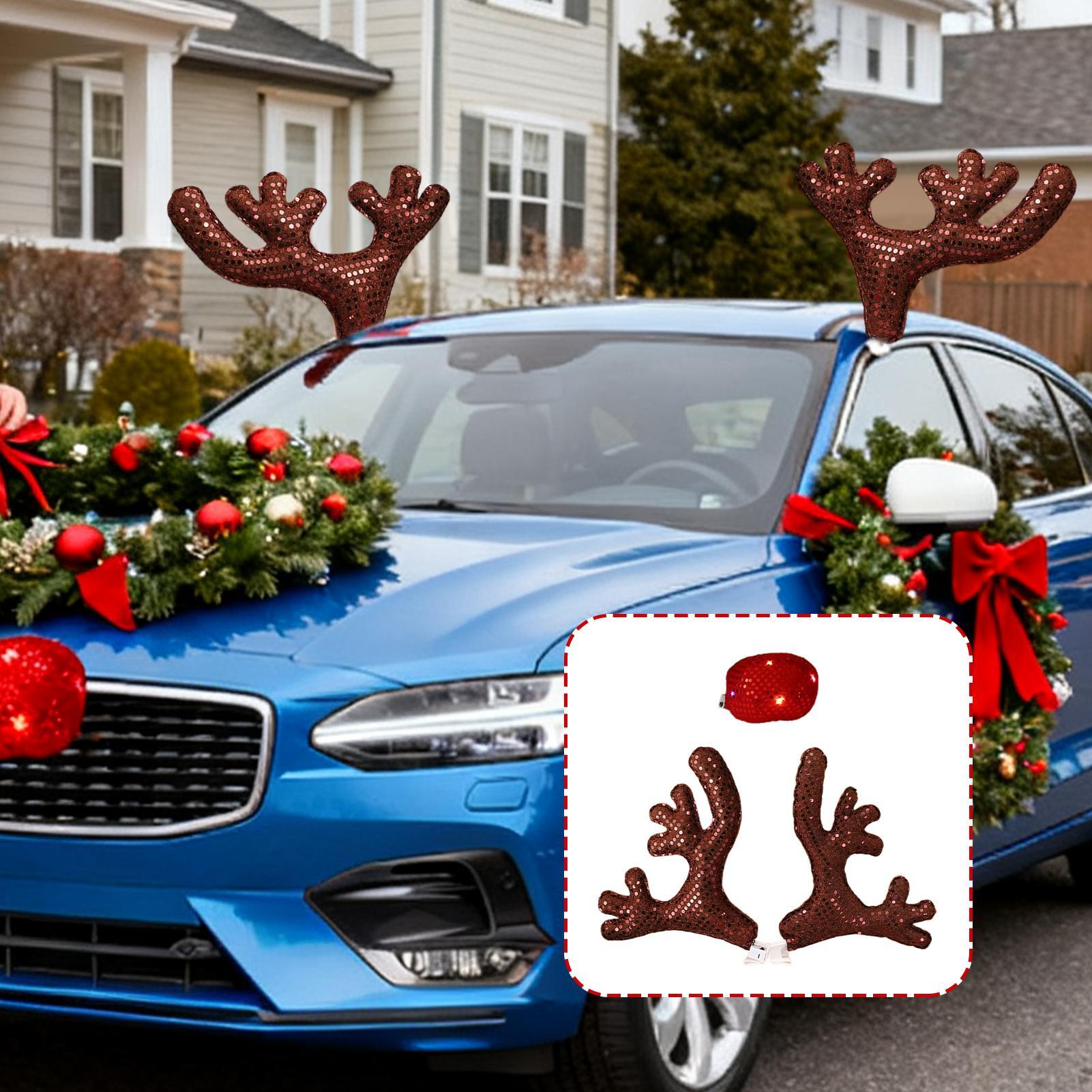 자동차 크리스마스 장식 귀엽고 재미있는 방수 차량 외부 - Car Accessories For Winter 리뷰 및 가격