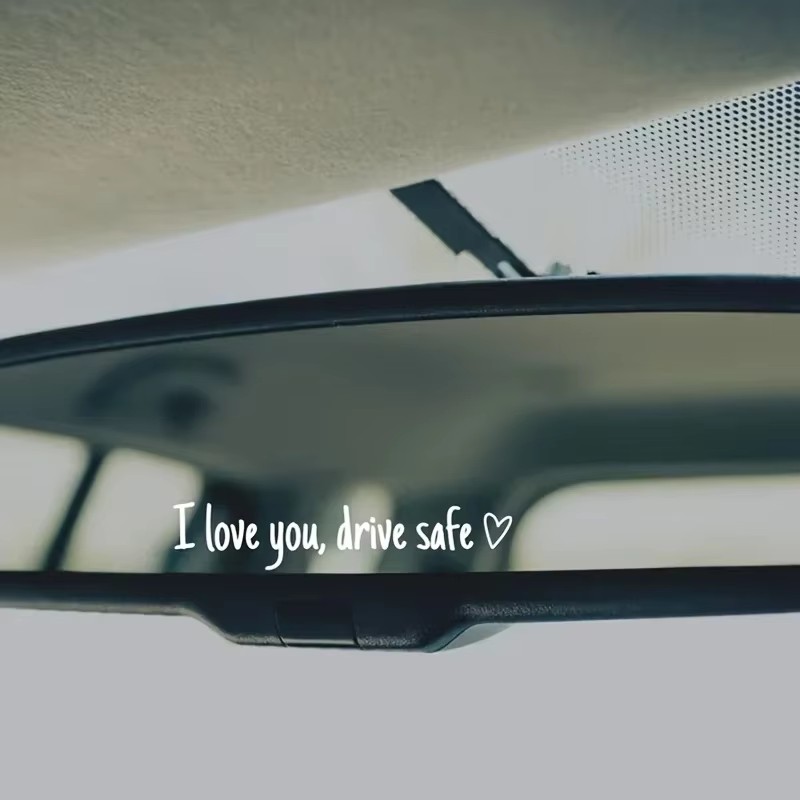 사랑해요 백미러 데칼 - 여성 운전자를 위한 진심 어린 - Car Accessories For Women 리뷰 및 가격