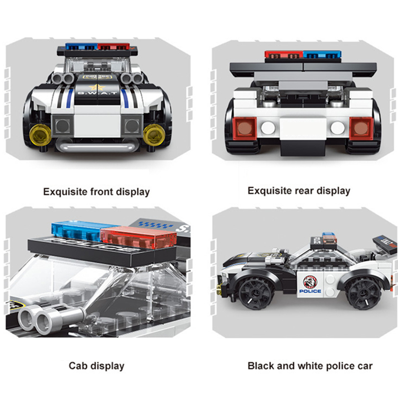 새로운 DIY MOC 도시 비행기 SWAT 슈퍼 경찰  - Car Accessories Gift Ideas 리뷰 및 가격