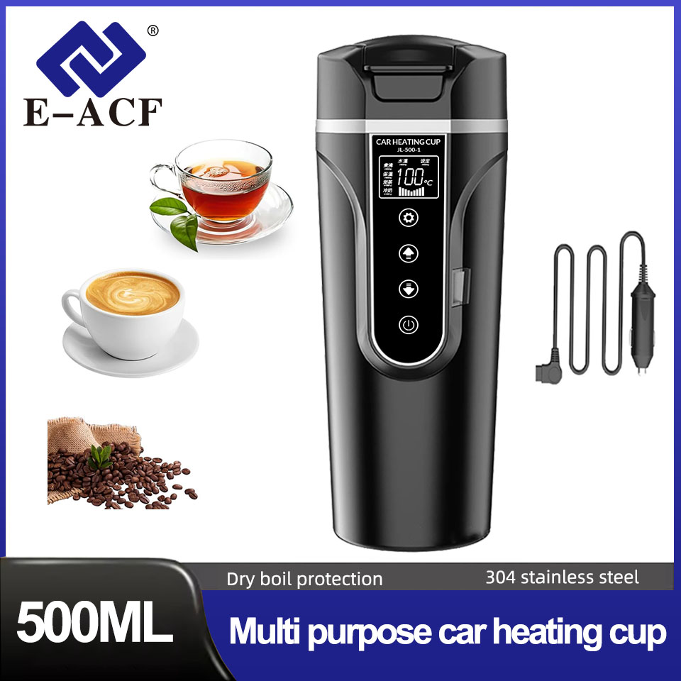 12V24V 500ML 전기 가열 차량용 물컵 커피 우 - Car Accessories For Winter 리뷰 및 가격