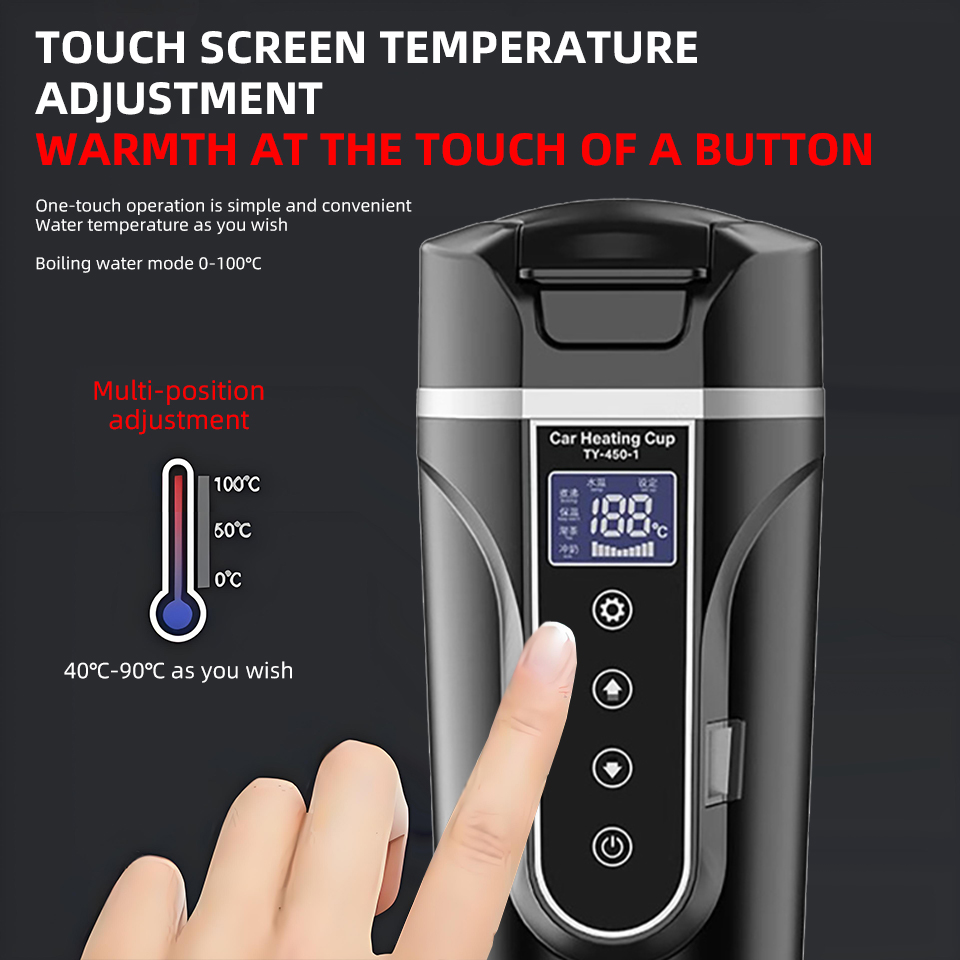 12V24V 500ML 전기 가열 차량용 물컵 커피 우 - Car Accessories For Winter 리뷰 및 가격