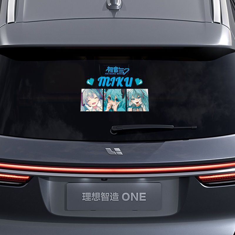 2026 새로운 창의적인 하츠네 미쿠 애니메이션 반사  - Car Accessories Rear 리뷰 및 가격