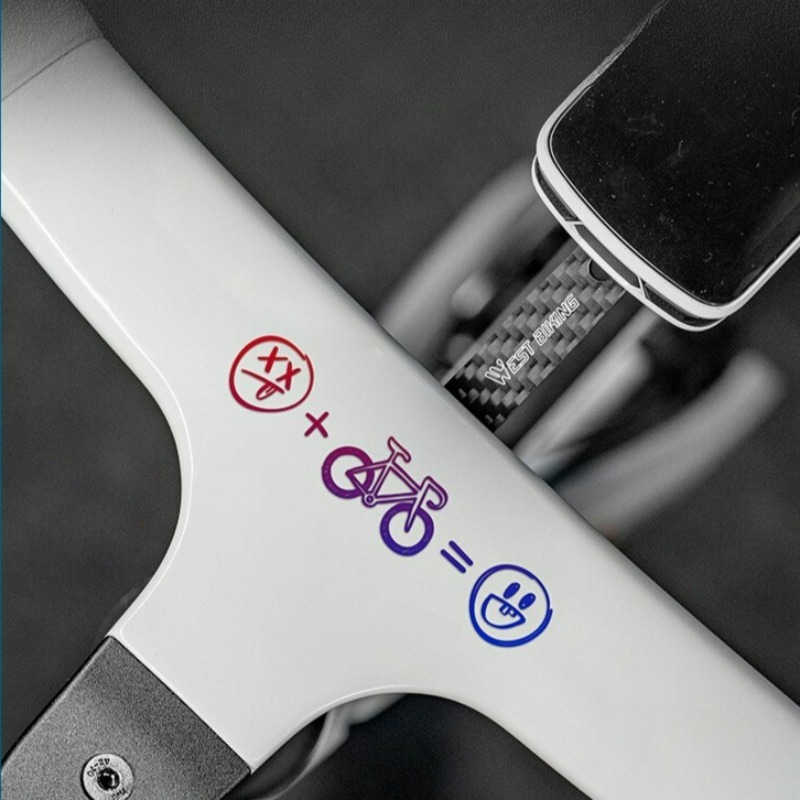 4개 세트 해피 페이스 자전거 스티커 유니버설 로드 바 - Car Accessories Gift Ideas 리뷰 및 가격