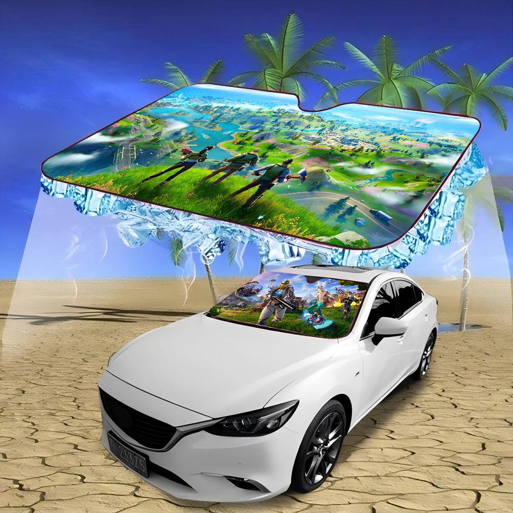 만화 게임 F-FortniteS 자동차 창문 햇빛 가리 - Car Accessories Rear 리뷰 및 가격