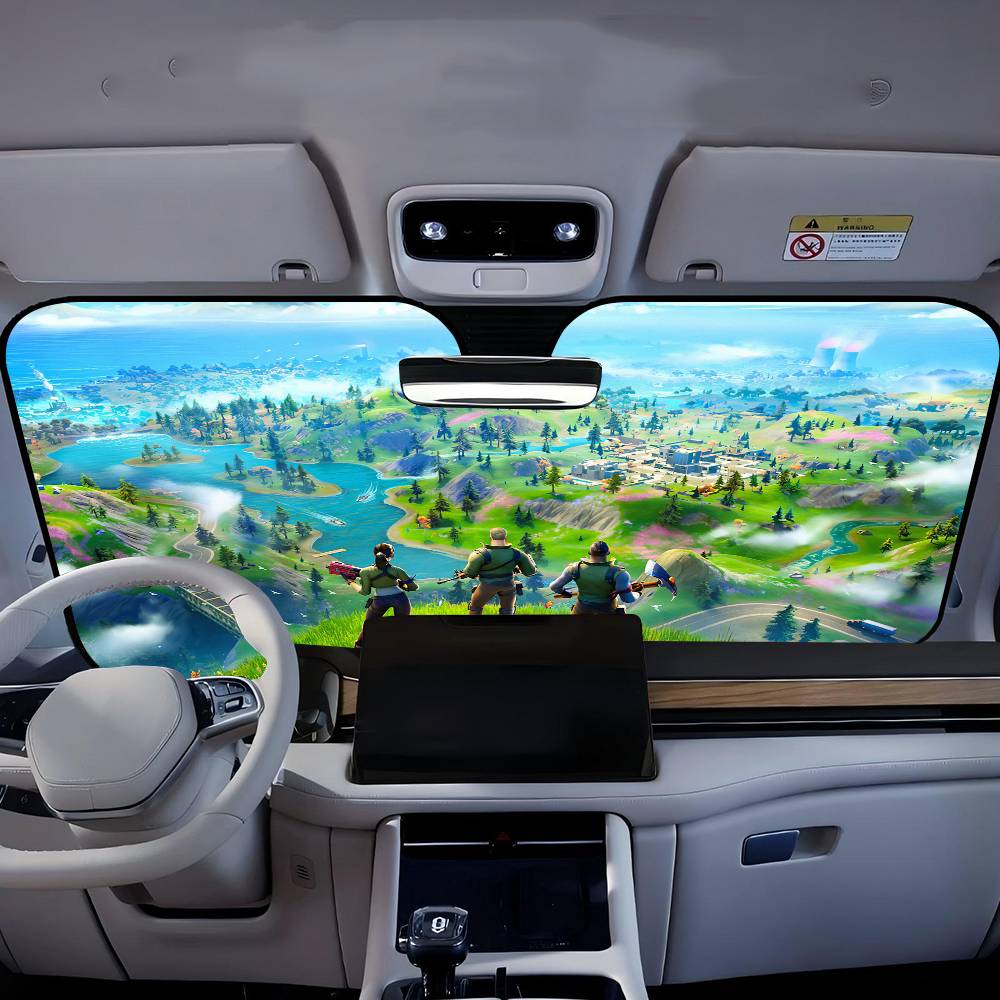 만화 게임 F-FortniteS 자동차 창문 햇빛 가리 - Car Accessories Rear 리뷰 및 가격