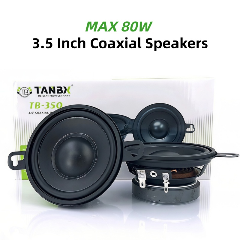 자동차 스피커 1쌍 3.5인치 동축 풀레인지 스피커 M - Car Accessories Sound System 리뷰 및 가격