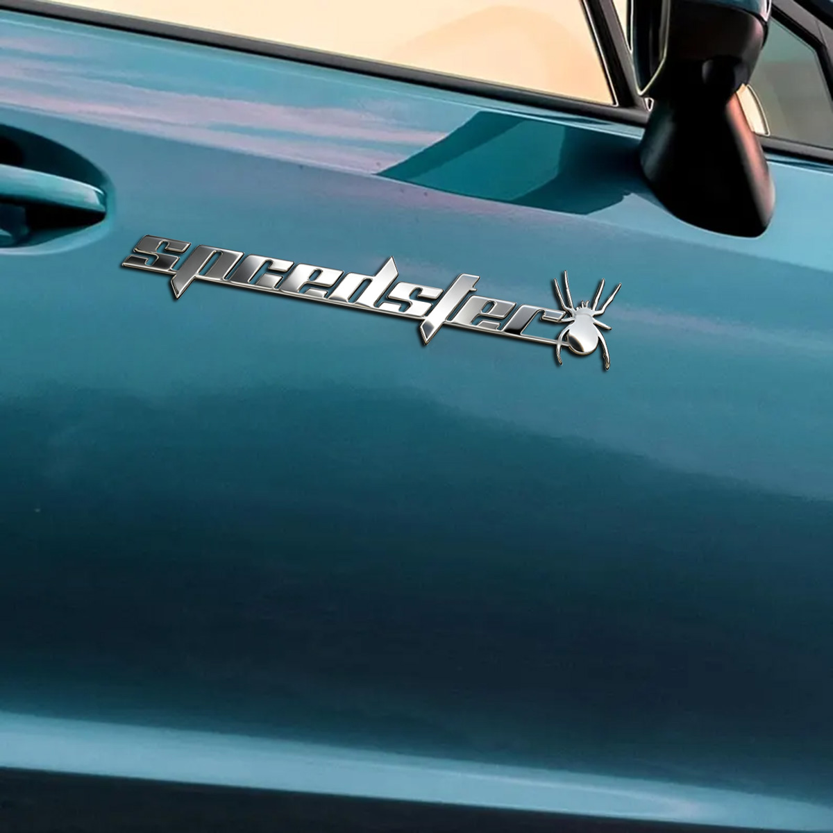 신형 스파이더 자동차 스티커 터보차저 터보 메탈 스틸  - Car Accessories Rear 리뷰 및 가격