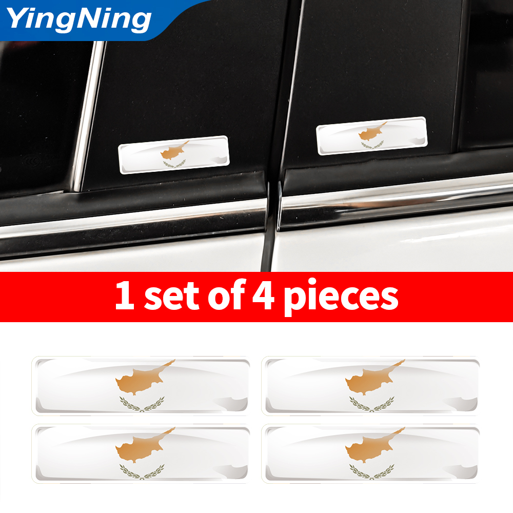 4PCS 키프로스 국기 스티커 3D 돔형 데칼 키프로스 - Car Accessories Cyprus 리뷰 및 가격